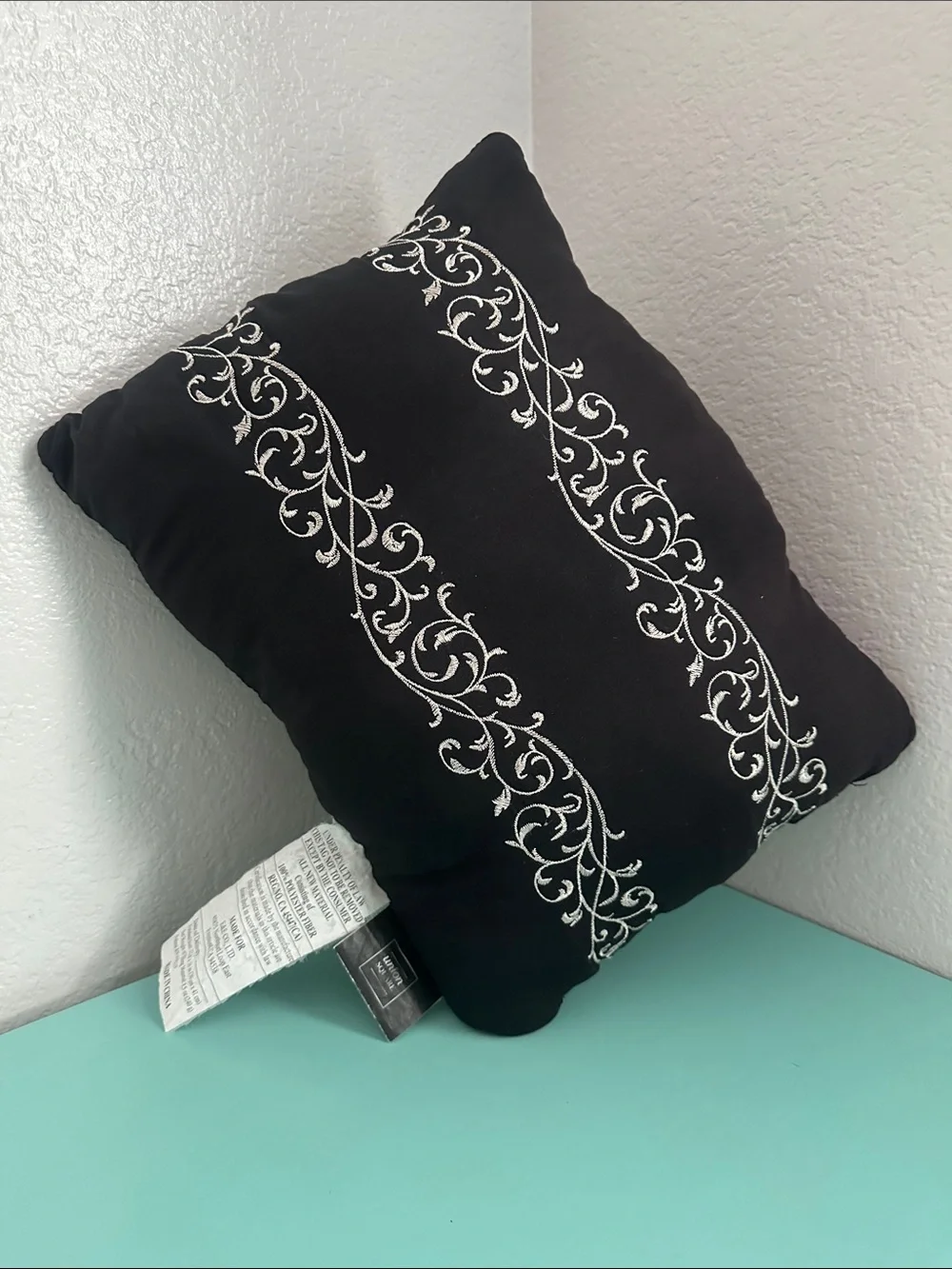 Union Square collection decorative black throw pillow-brand new/never used.